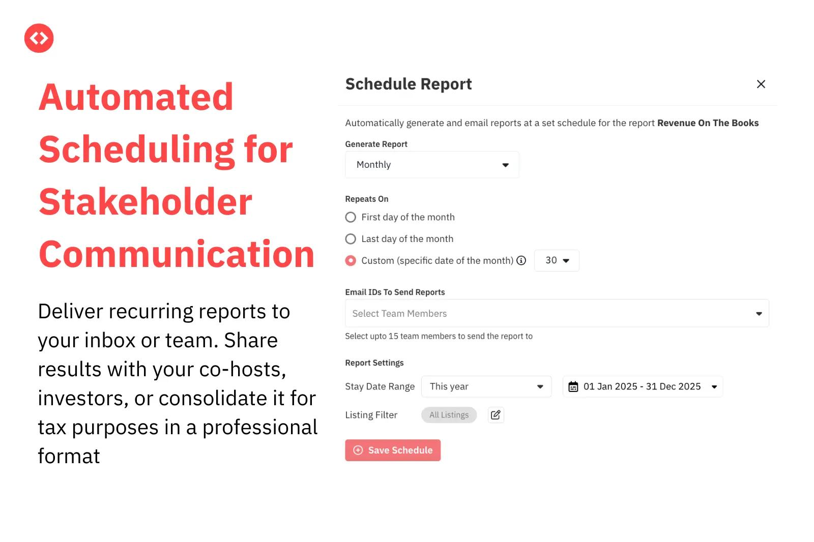 Automatize relatórios para stakeholders e impostos