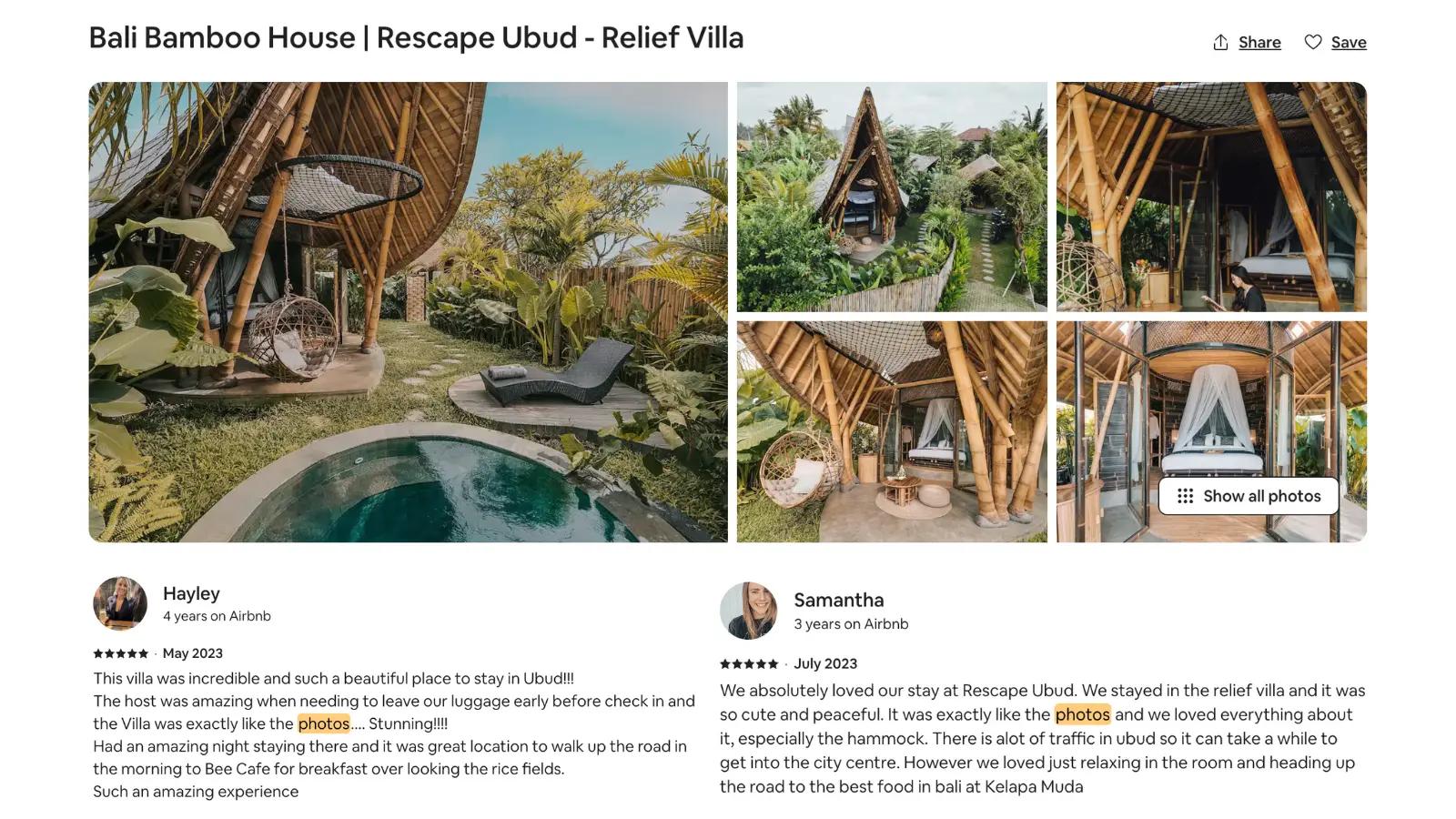 Valutazioni più alte grazie alle fantastiche foto di Airbnb