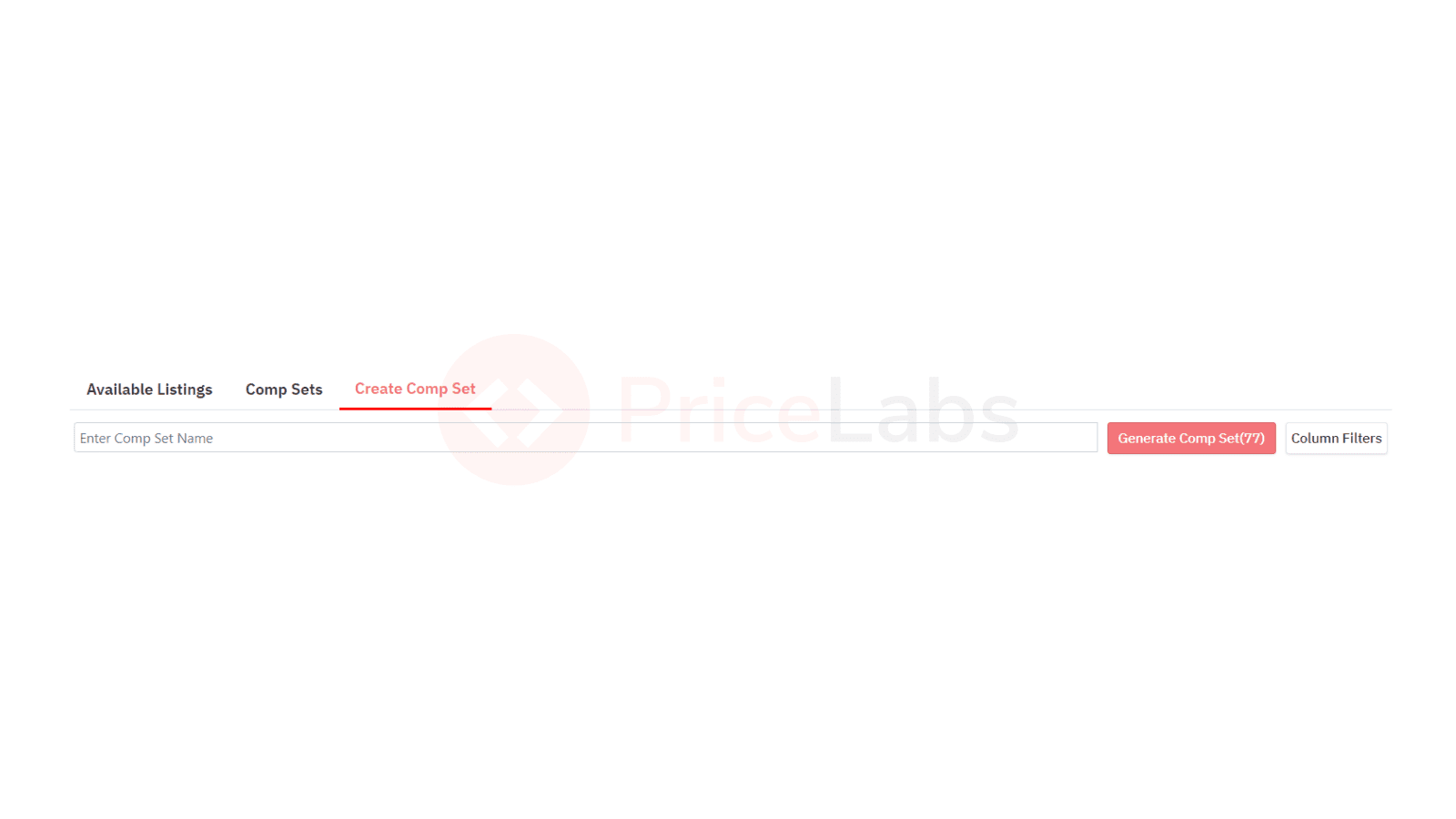 Salva il tuo comp set nella Market Dashboard per analizzare i prezzi di airbnb