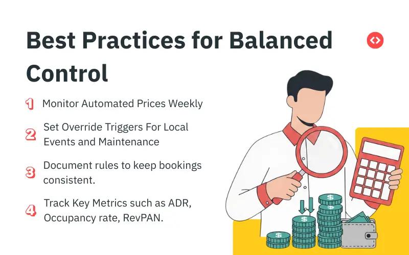 Best practices for balanced control between automation and manual control of your pricing