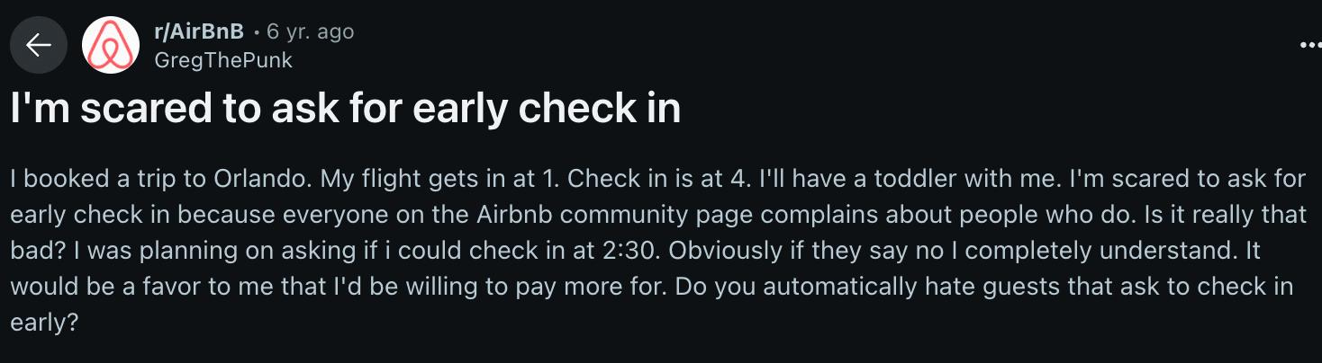 Warum Gäste einen Airbnb Early Check-in anfragen