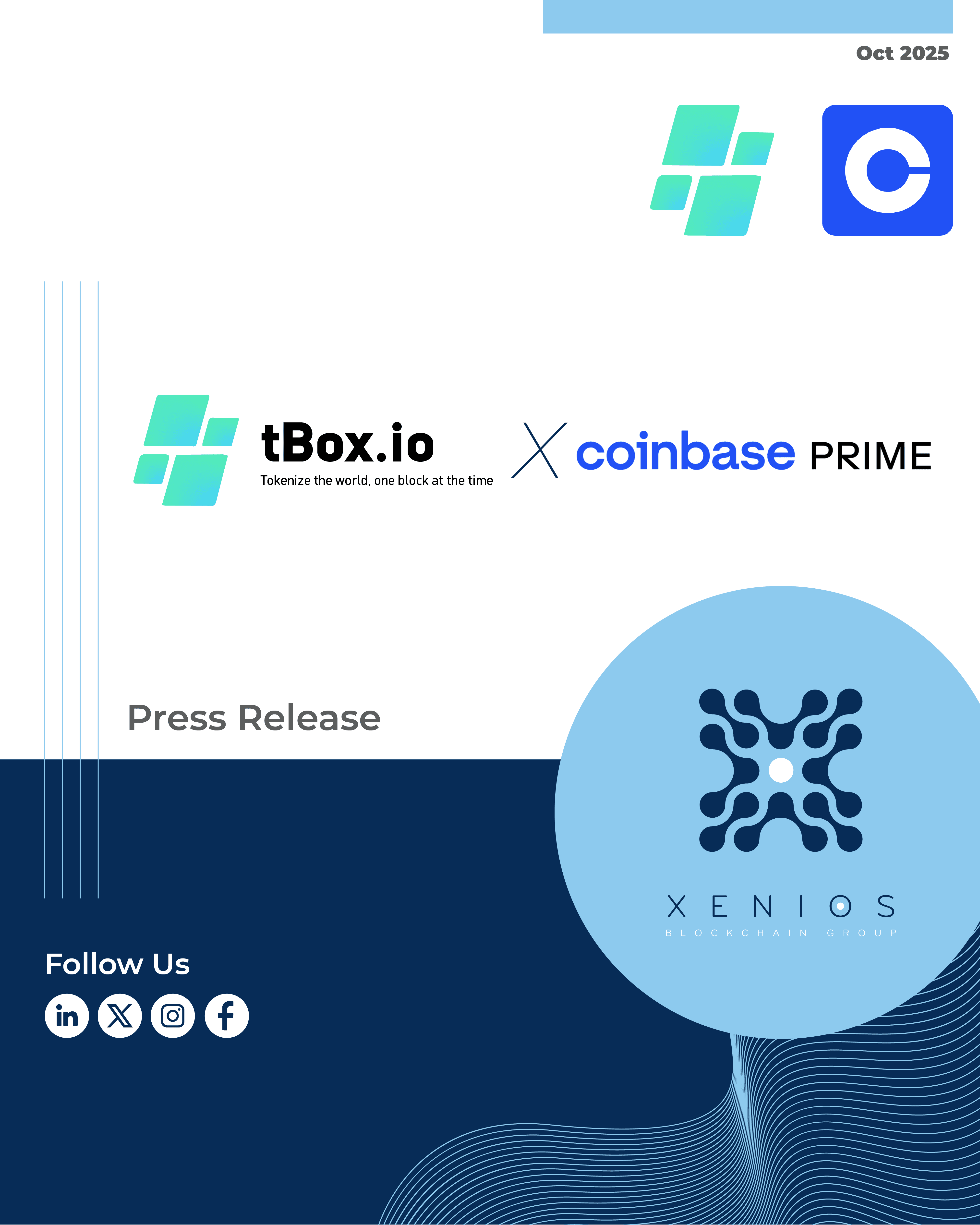 Coinbase Prime x XBG | Institutional-grade Liquidity meets sovereign-grade vision.
