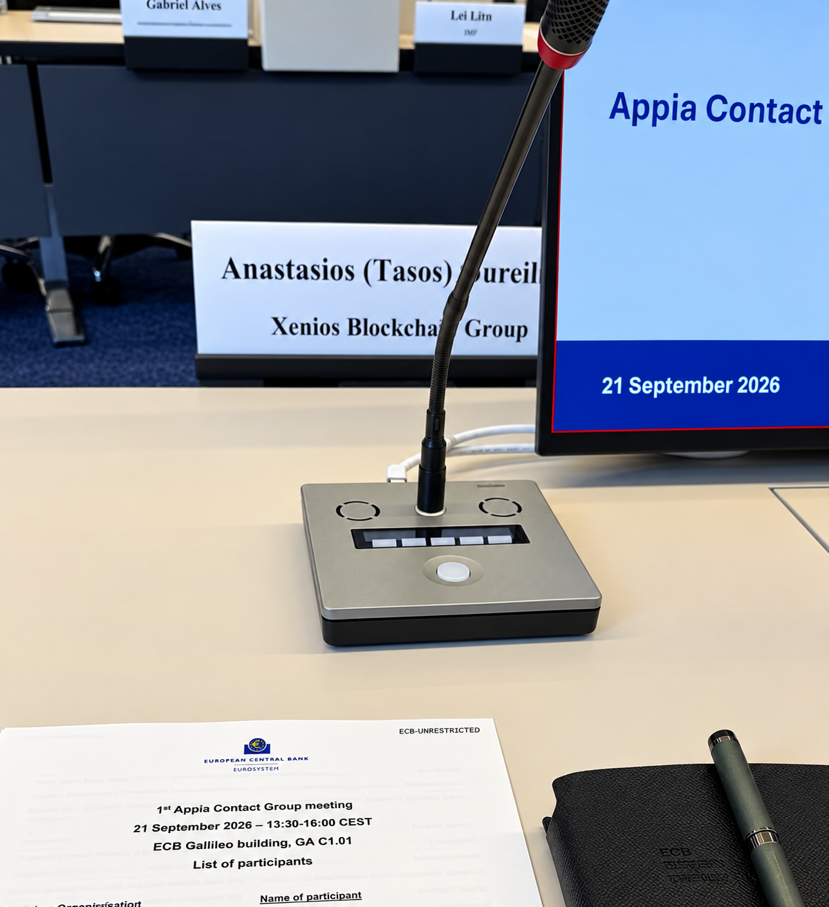 Appia contact group The first working session of the Eurosystem's
