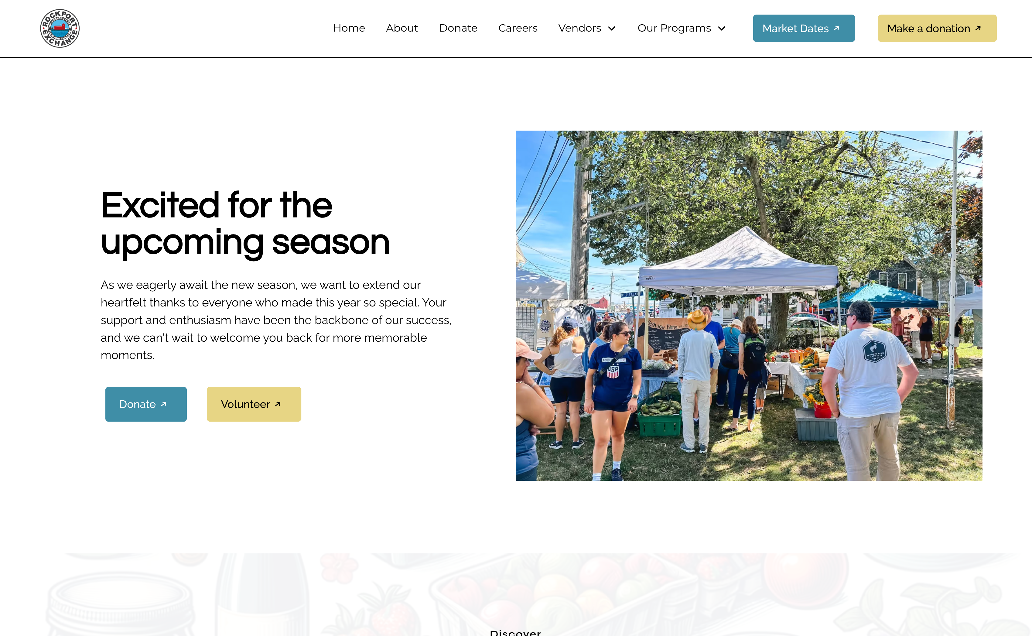 Rockport Exchange site shown on a laptop mockup