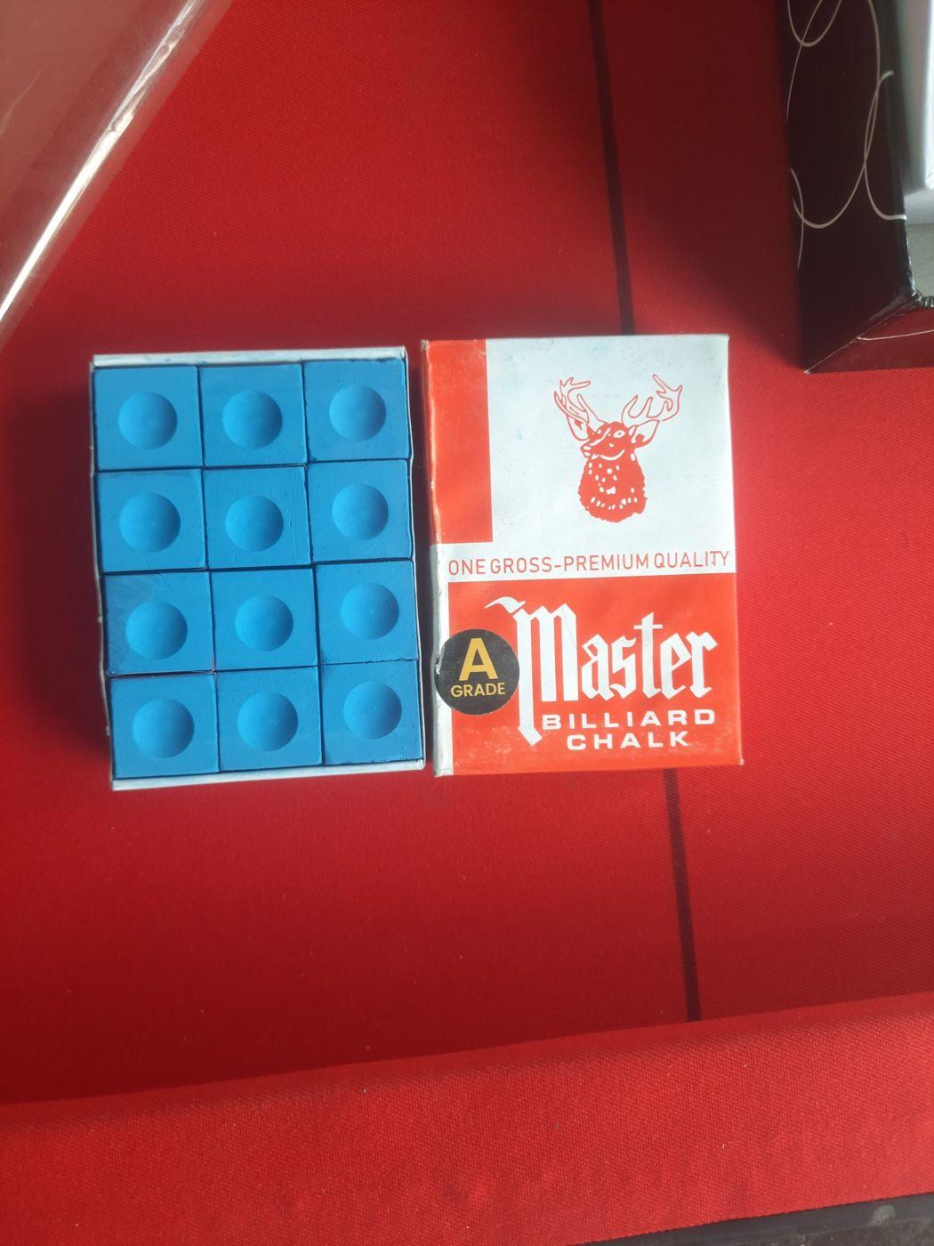 Cue Chalk, 1 Dozen Box (12 Pieces)
