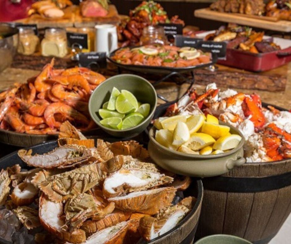 waves seafood buffet