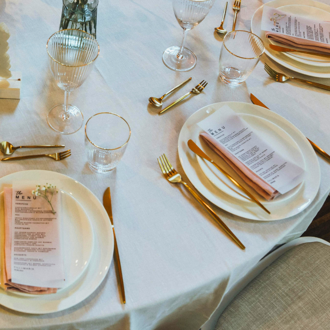 school formal plated table