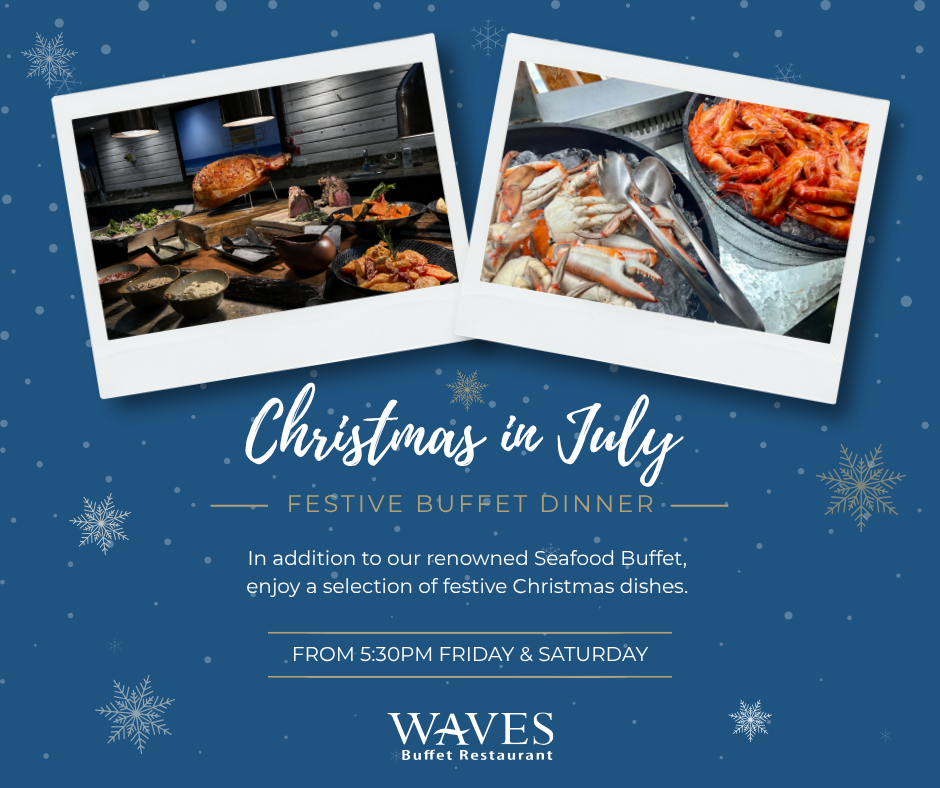 Christmas in July at Waves Buffet Restaurant