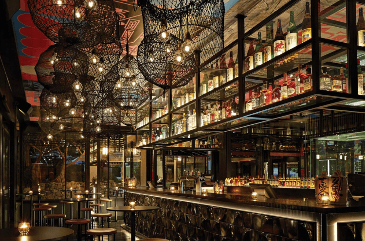 A Store Front At Night