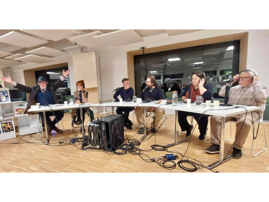 Enregistrement d’un podcast en public