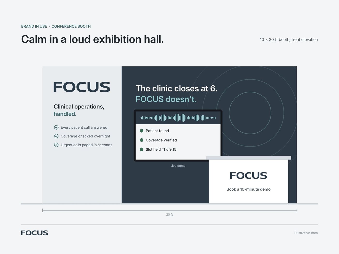 FOCUS conference booth