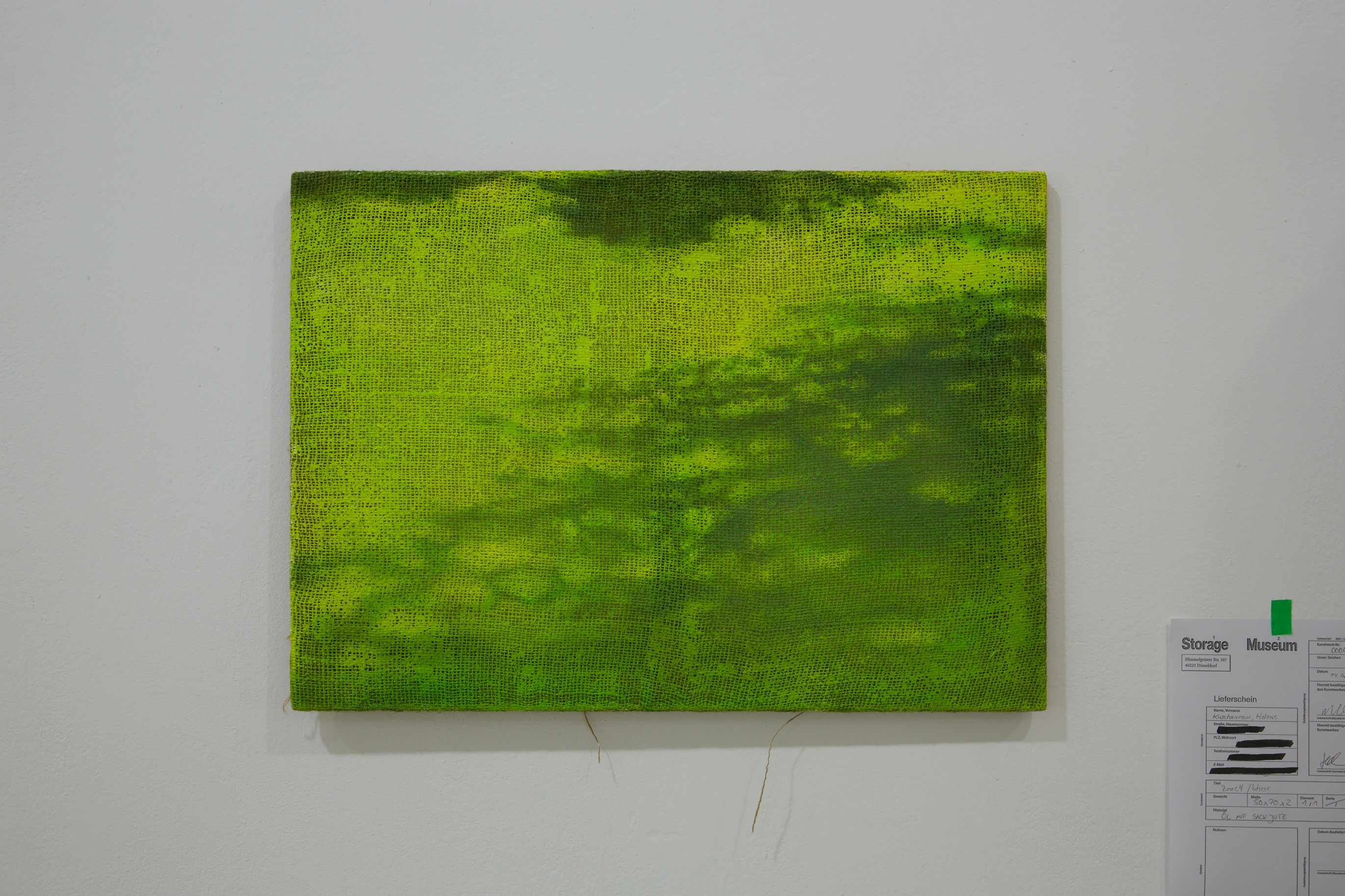 Helene Kuschnarew, Zone 4 / Wiese, 1. Ausstellung, 2024