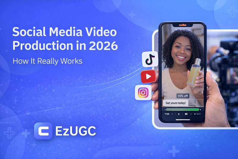 Learn how modern social media video production works in 2026, from vertical-first planning and UGC workflows to testing, iteration, and performance.