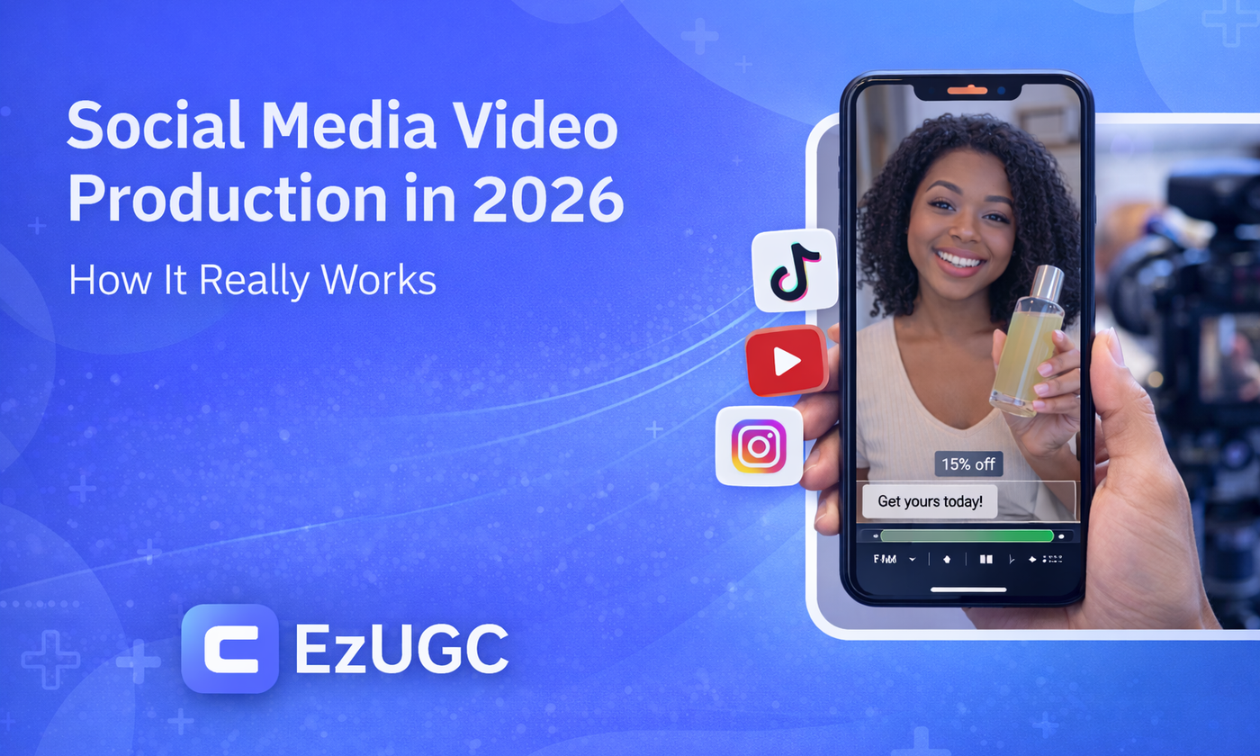 Learn how modern social media video production works in 2026, from vertical-first planning and UGC workflows to testing, iteration, and performance.