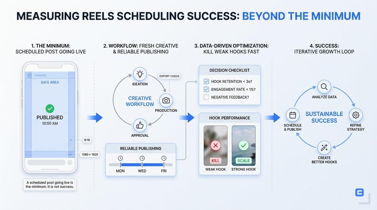 Editorial illustration for How to measure Reels scheduling success