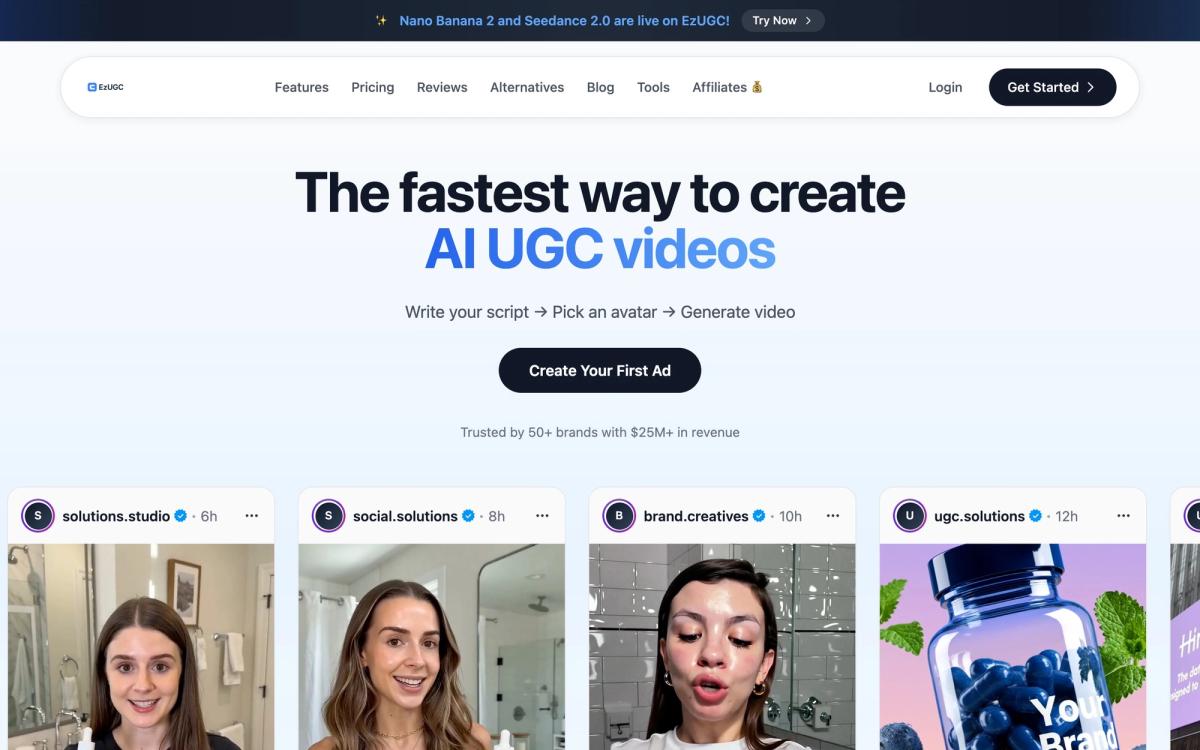 1. EzUGC - hero screenshot