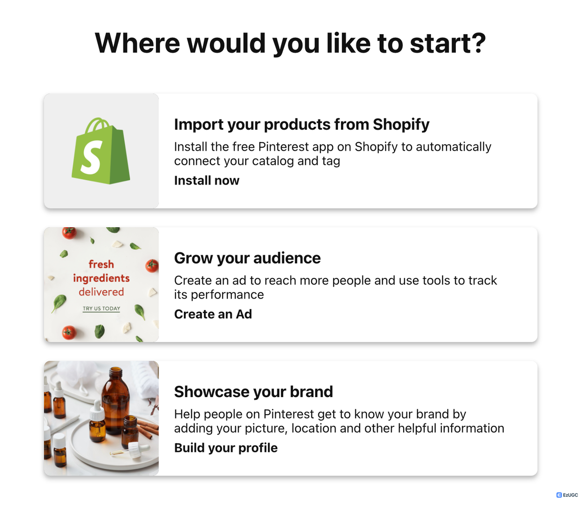 Setting up Shopify profile on Pinterest