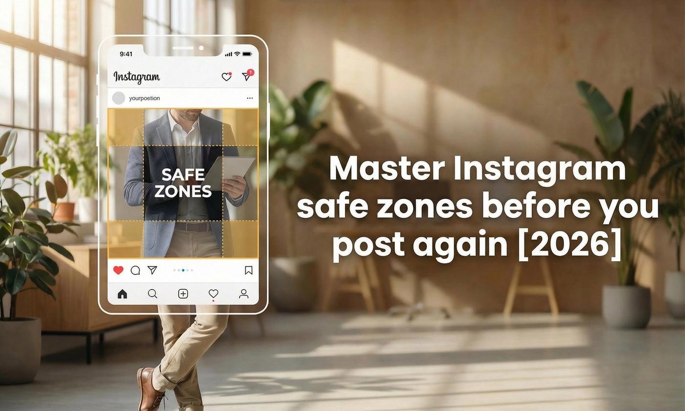 Exact Instagram safe zones for Stories, Reels, and grid previews. Use pixel guides, avoid UI crops, and build safe-zone-ready ads in EzUGC.