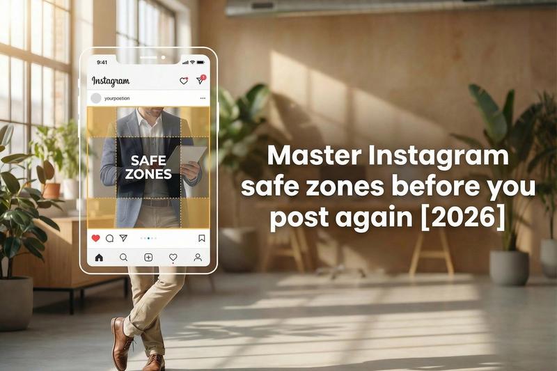Exact Instagram safe zones for Stories, Reels, and grid previews. Use pixel guides, avoid UI crops, and build safe-zone-ready ads in EzUGC.