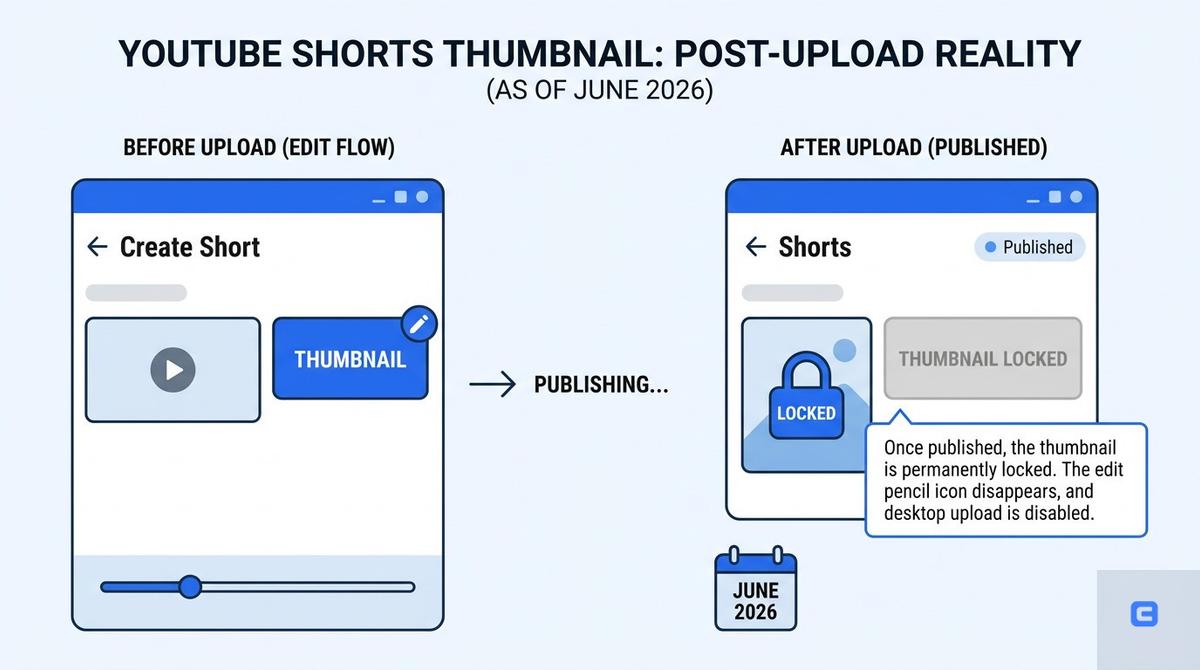 Editorial illustration for How to change a Shorts thumbnail after upload