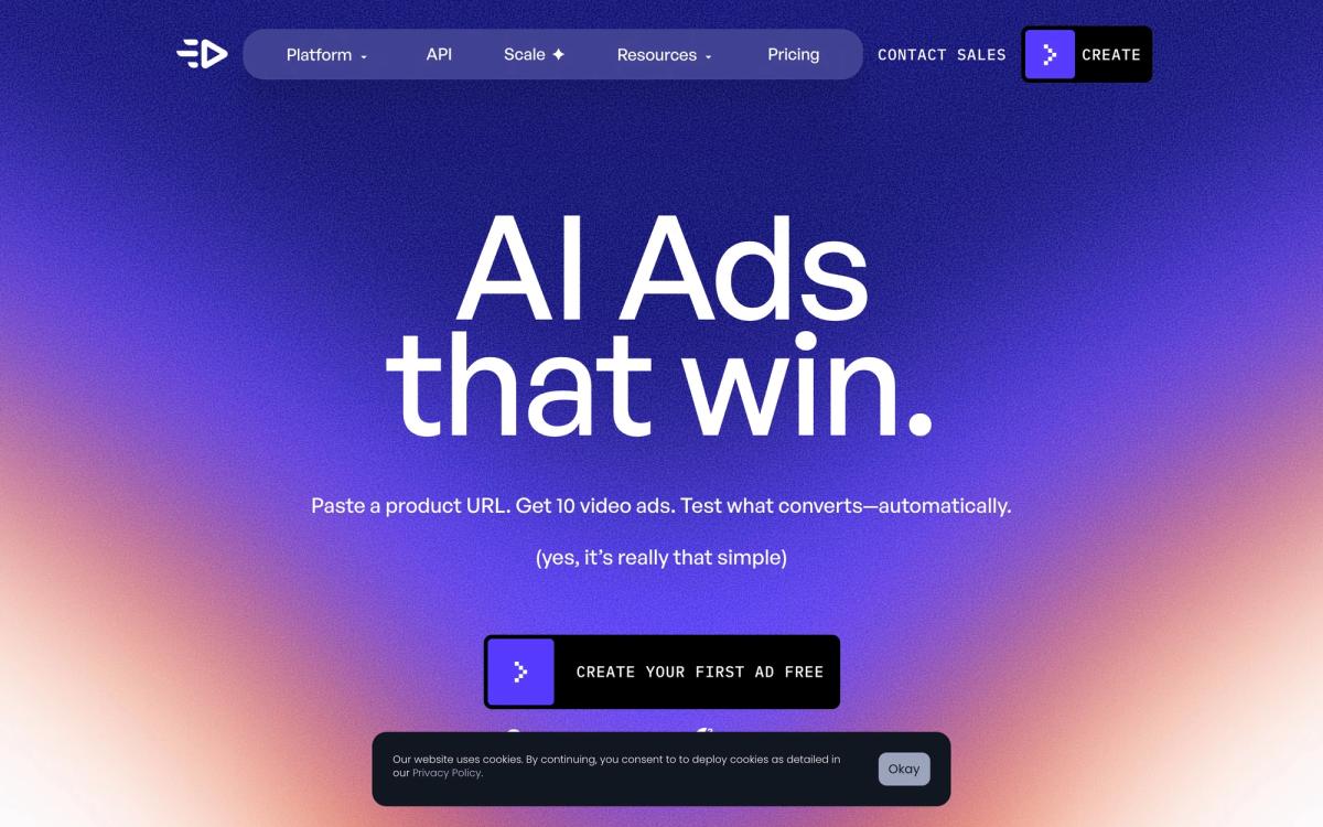 6. Creatify - hero screenshot