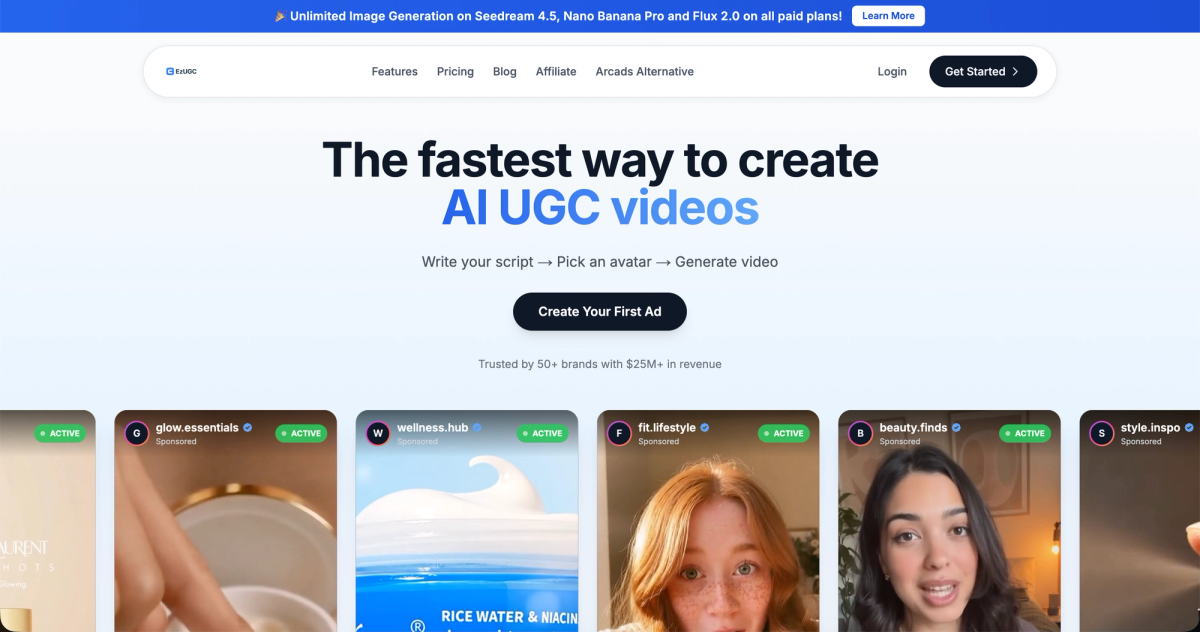 #1 Arcads Alternatice - EzUGC.ai