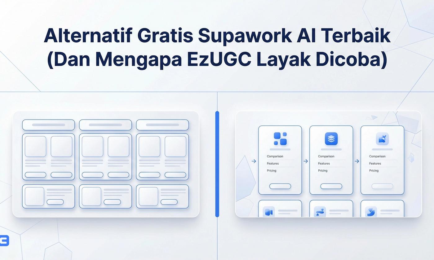 Alternatif Gratis Supawork AI Terbaik (Dan Mengapa EzUGC Layak Dicoba)
