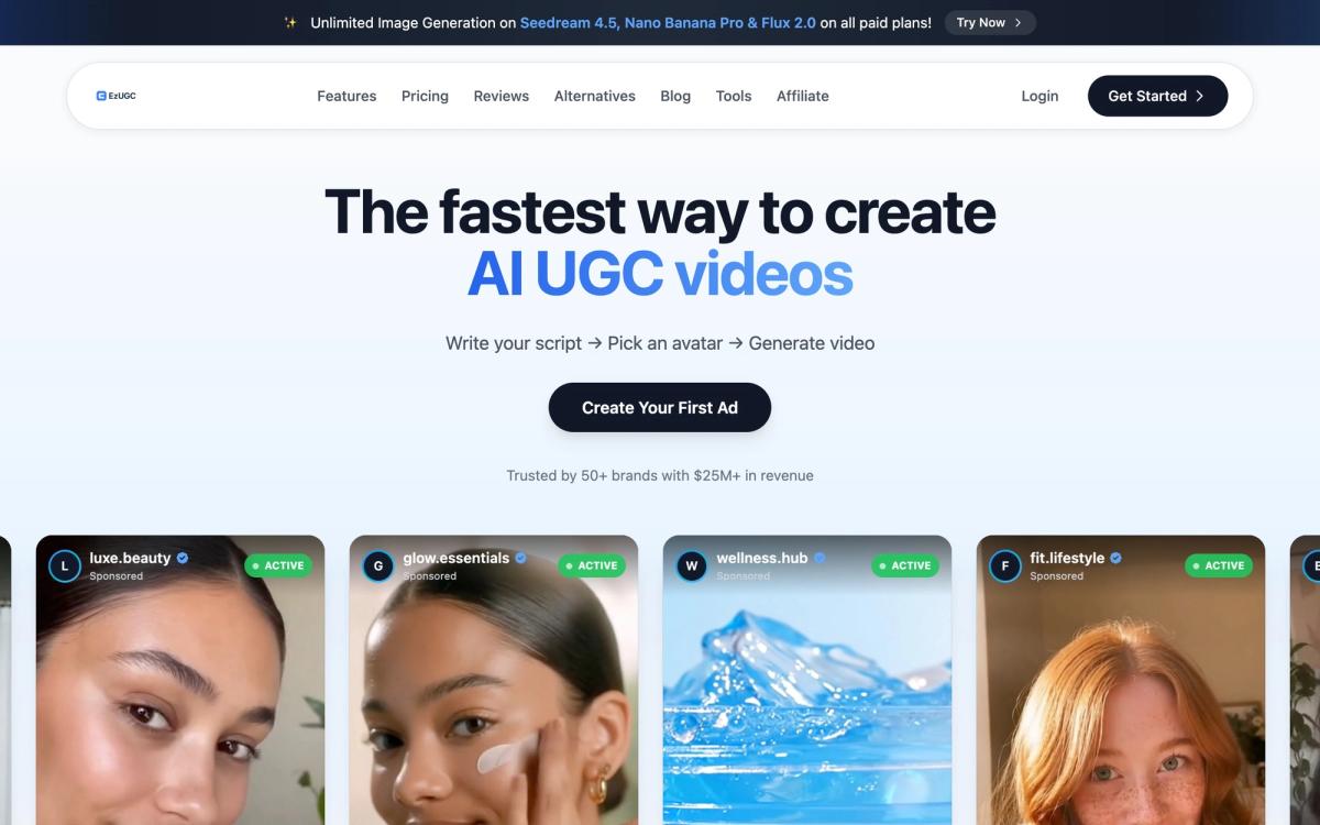 #1: EzUGC - hero screenshot