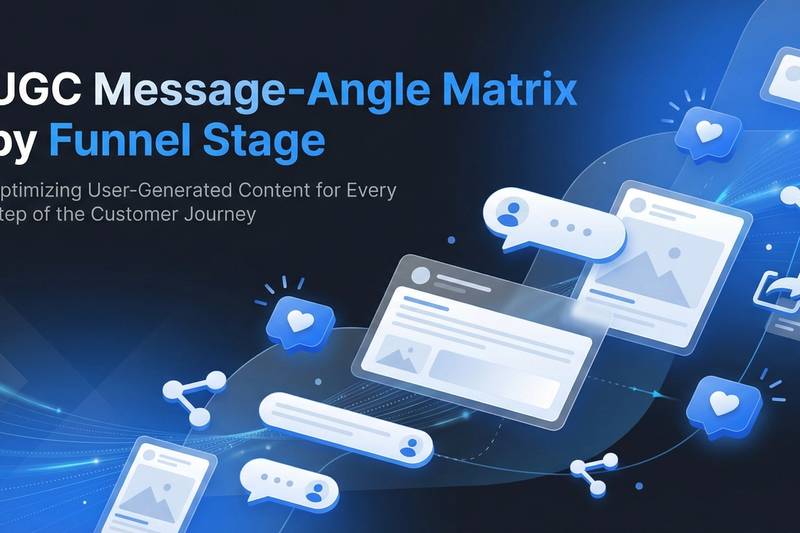 UGC Message-Angle Matrix by Funnel Stage