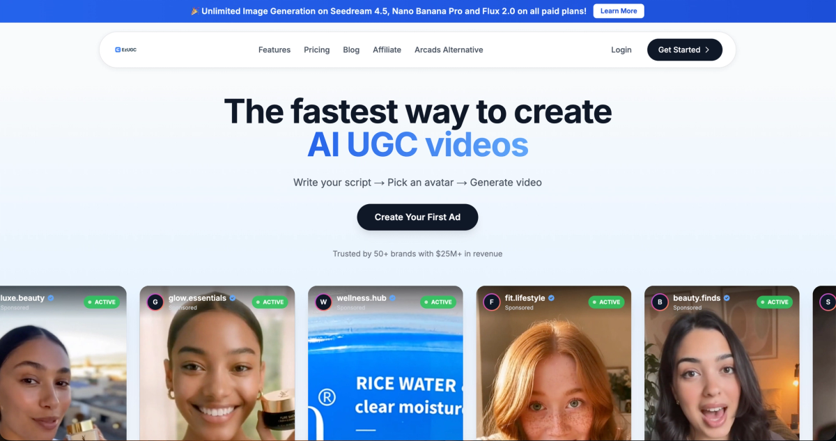 #1 AI UGC Platform - EzUGC.ai