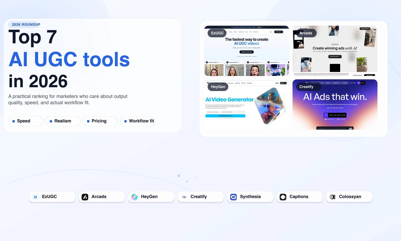 Top 7 AI UGC tools in 2026