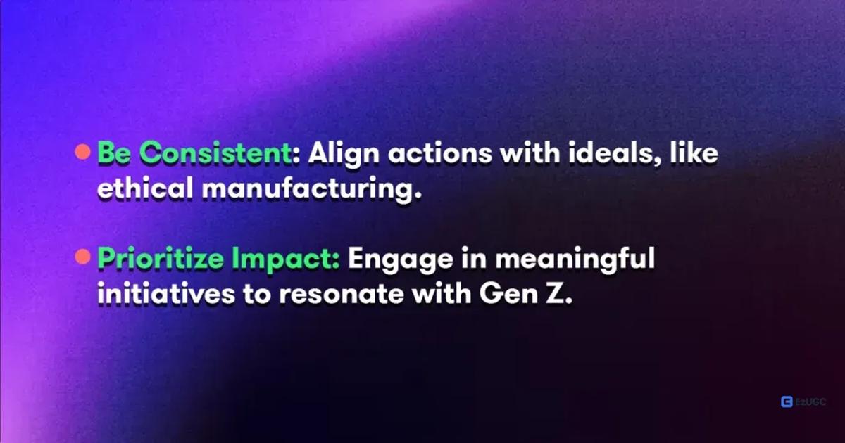 be genuine with gen z