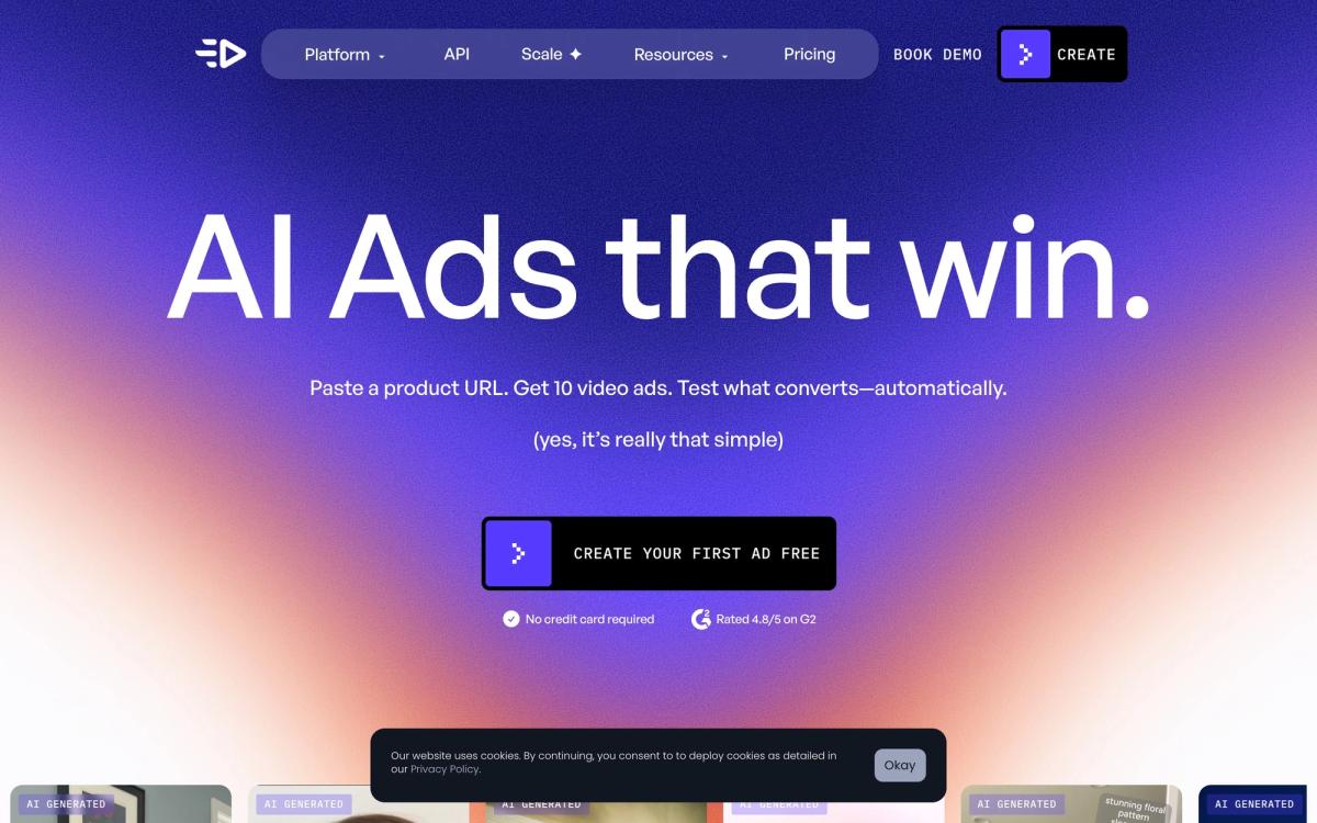 4. Creatify - hero screenshot