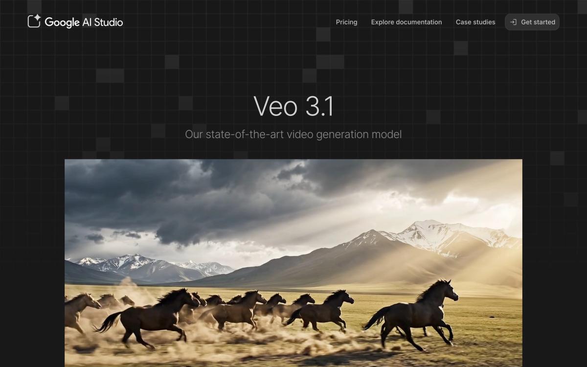 8. Google Veo 3.1 - Hollywood Visuals, Google Control - hero screenshot