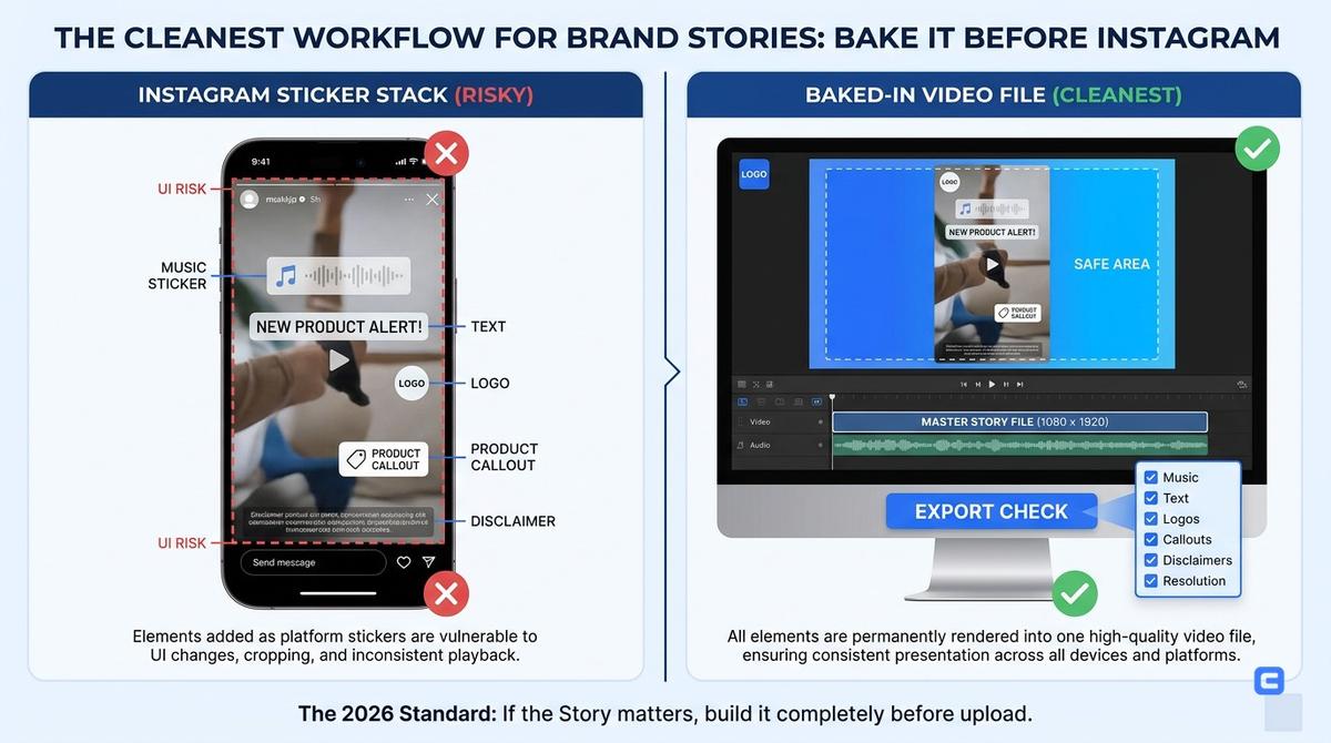 Editorial illustration for The cleanest workflow for brand Stories