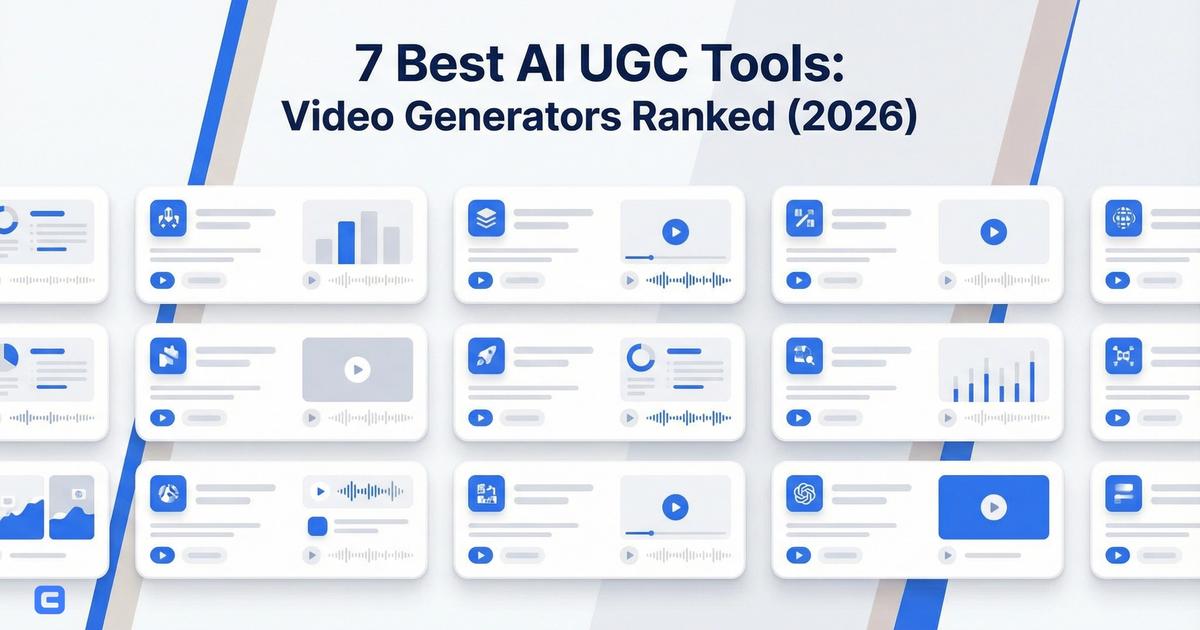 Ugc Tools 7 Best AI UGC Tools: Video Generators Ranked (2026) | EzUGC