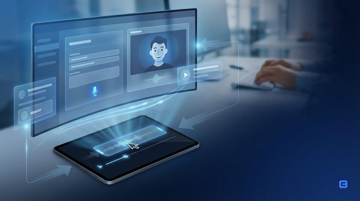 Editorial illustration for Steps to create videos with an AI lip sync app