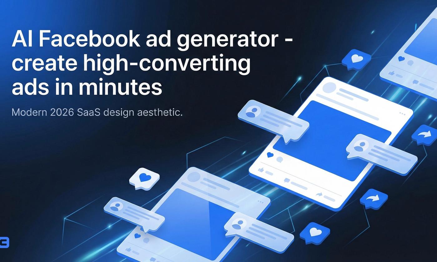AI Facebook ad generator - create high-converting ads in minutes