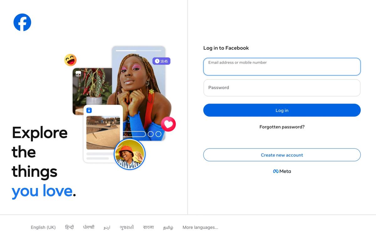 Meta Ads Manager homepage hero screenshot