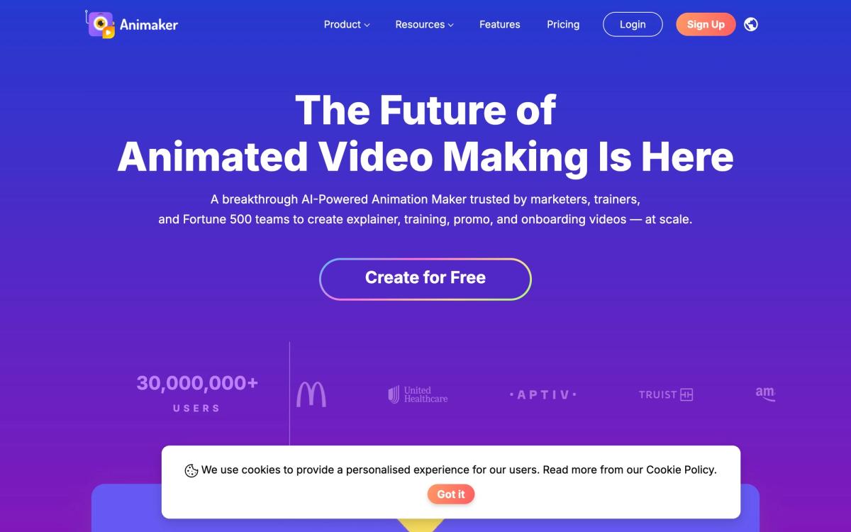 6. Animaker: Where animation meets storytelling - hero screenshot