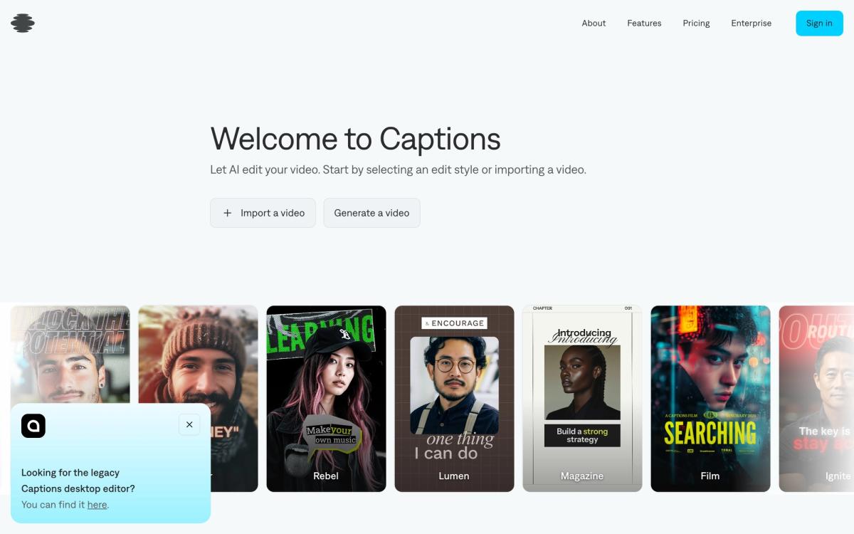 #7: Captions - hero screenshot