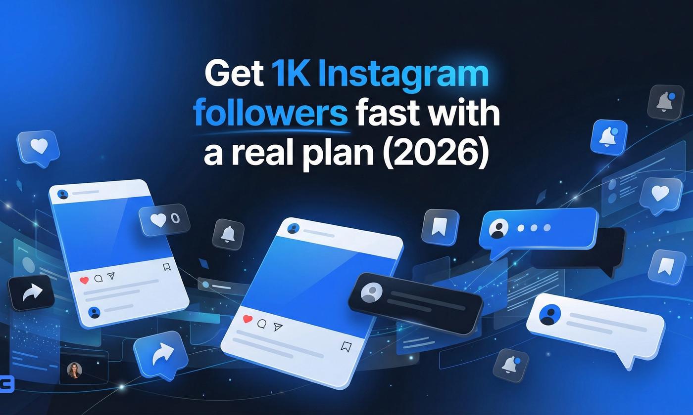 Get 1K Instagram followers fast with a real plan (2026)