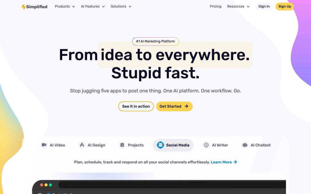 9. Simplified - Good template collection - hero screenshot