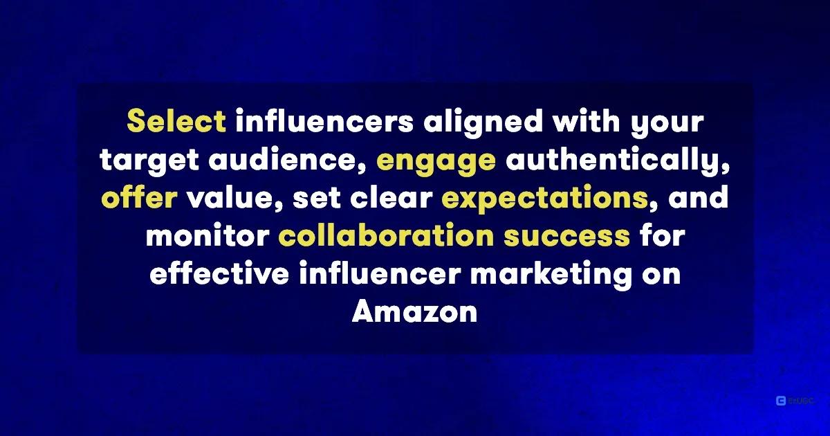 Collaborating with Amazon Influencers