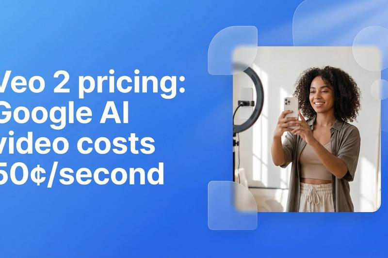 Veo 2 pricing: Google AI video costs 50¢/second - EzUGC Blog