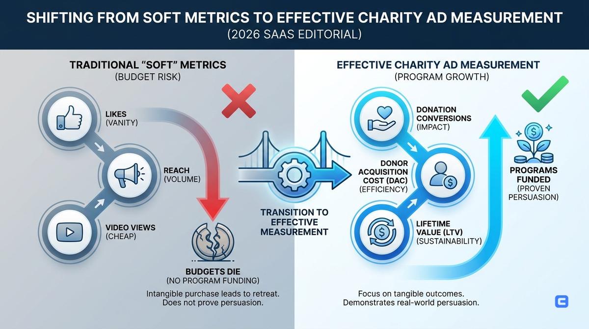Editorial illustration for How to measure charity ad effectiveness