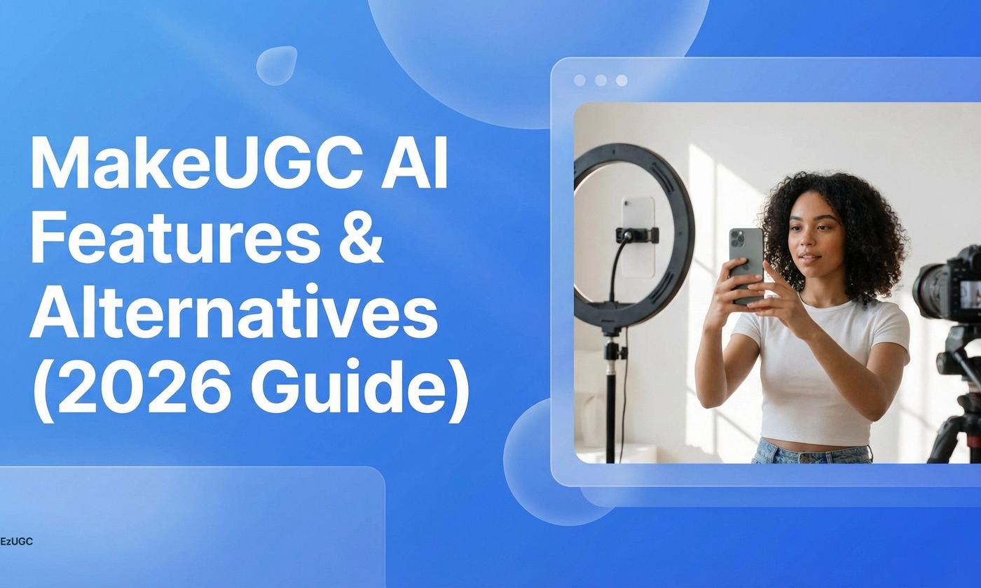 MakeUGC AI Features & Alternatives (2026 Guide) - EzUGC Blog