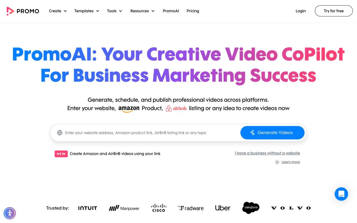 5. Promo.com: The all-in-one video marketing hub - hero screenshot