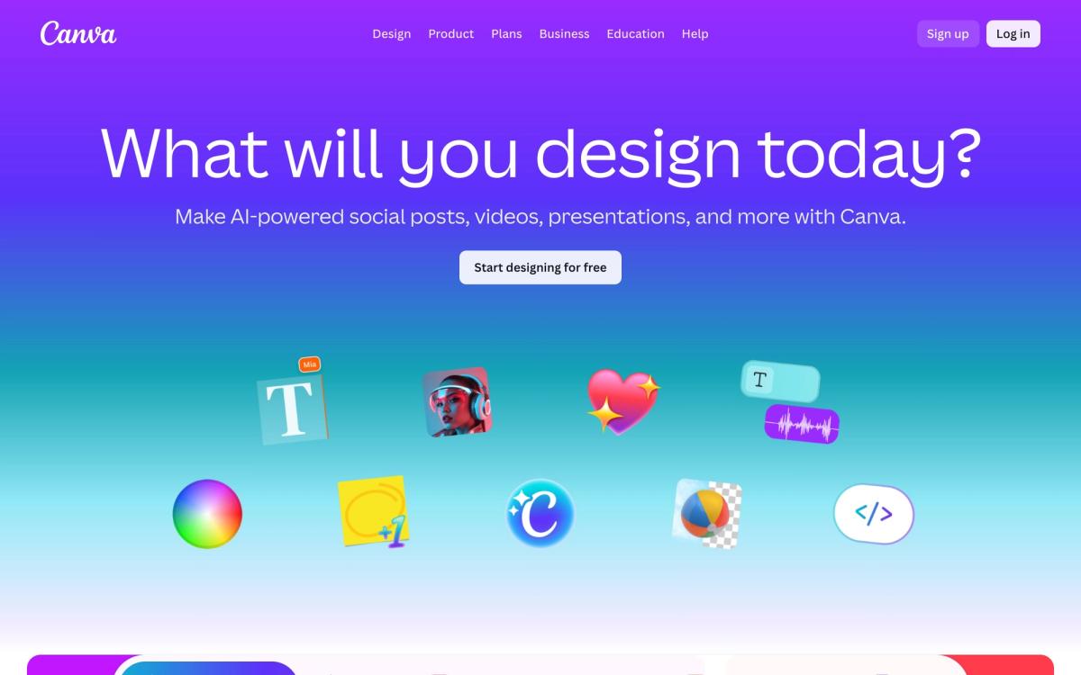 3. Canva - Best mobile experience - hero screenshot