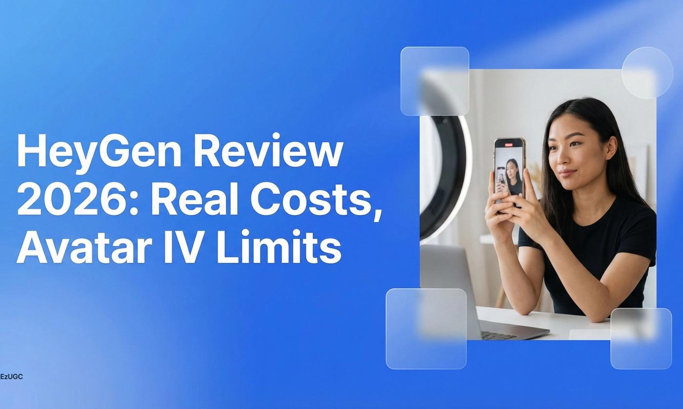HeyGen Review 2026: Real Costs, Avatar IV Limits - EzUGC Blog